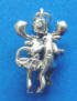 sterling silver 3-d moose couple dancing charm