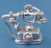 sterling silver princess telephone charm