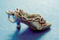 sterling silver 3-d fancy old fashion lady's shoe charm