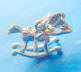 sterling silver rocking horse charm