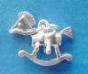 sterling silver rocking horse charm