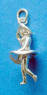 sterling silver 3-d square dancer charm