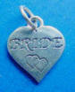 sterling silver bride heart charm