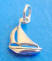 sterling silver sailboat charm