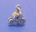 sterling silver 3-d Cinderella's pumpkin coach carriage charm