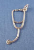 sterling silver stethoscope charm