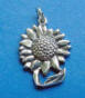 sterling silver handmade sunflower charm