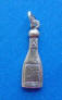 sterling silver handmade flat champagne bottle charm