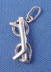 sterling silver 3-d eyeglasses wedding cake charm