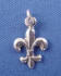 sterling silver fleur de lis charm