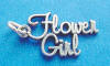 sterling silver flower girl charm