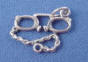sterling silver eye glass charm