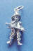 sterling silver fireman charm