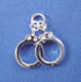 sterling silver sabo handcuffs charm