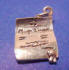 sterling silver marriage license charm