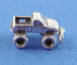 3-d sterling silver redneck wedding cake charm monster truck for bridesmaid charm cake pull