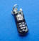 sterling silver black enamel cell phone