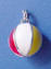 sterling silver multi-color enamel beach ball charm