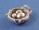 sterling silver 3-d bird's nest charm