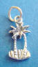 sterling silver two palm trees charm