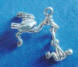 sterling silver stork with baby charm