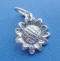 sterling silver sunflower charm