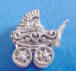 sterling silver baby carriage charm