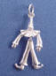 sterling silver moveable clown charm