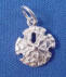 sterling silver sand dollar charm