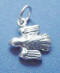 sterling silver dove charm