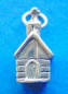 Sterling silver church charm