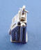 sterling silver 3-d slot machine charm