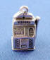 sterling silver las vegas casino 3-d slot machine charm