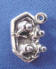 sterling silver 3-d 4-man white water raft