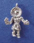 sterling silver 3-d indian sun dancer charm