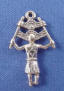 sterling silver 3-d mardi gras indian dancer charm