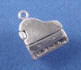 sterling silver 3-d grand piano charm