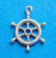 sterling silver 3-d captain's ship wheel