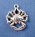 sterling silver crab charm