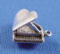 sterling silver 3-d grand piano charm