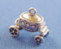 sterling silver 3-d cinderella pumpkin carriage charm