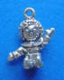 sterling silver 3-D boy rag doll charm