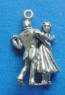 sterling silver 3-d dancing couple charm