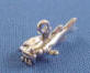 sterling silver 3-d catfish charm