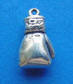 sterling silver 3-d boxing glove charm