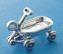 sterling silver garden wagon charm