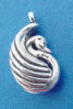 sterling silver swan charm