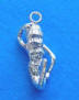 sterling silver 3-d mermaid charm