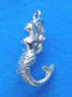 sterling silver 3-d mermaid charm