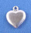 sterling silver heart charm